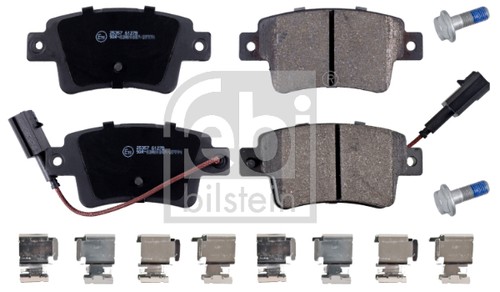 Febi 16898 rear brake pad - 16898, set
