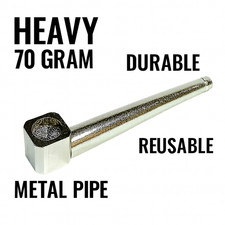 Heavy metal smoking pipe - heavy,