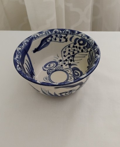Blue white ceramic - blue,