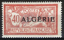 Algeria 1924-25, 40c Merson MNH, Yv 19