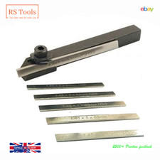 New Mini Parting Tool Cut Off Holder 8mm With 6 Pcs HSS Blades For Mini Lathe