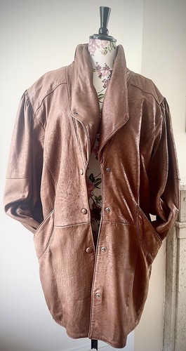 Vintage 1980s brown real - 1980s,