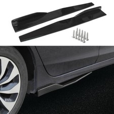 For Vauxhall Corsa III D Gloss Black Side Skirt Splitter Spoiler Panel Extension