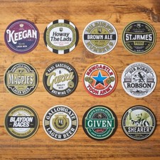 12 Newcastle United Football Beer Mat Coasters Retro Gift Present Pack - New