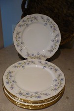 VINTAGE DUCHESS TRANQUILITY BONE CHINA 8 X 8 1/8 INCH DIA PLATES