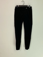 Robell Black Plain Velour Stretch Pull On Slim Fit Jeggins Casual UK 14