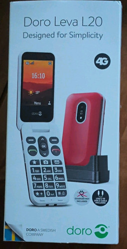 Doro leva l20 flip phone - 4g,