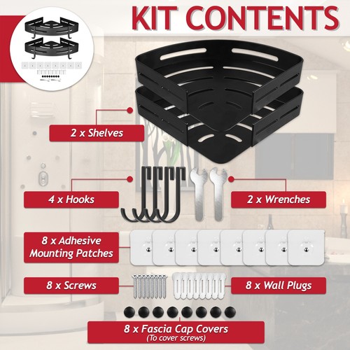 Shower corner shelf storage - corner,
