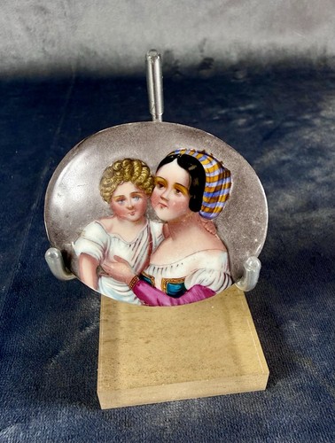 Antique hand painted miniature - antique,