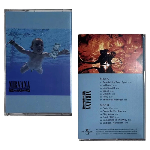 Nirvana nevermind cassette box - nevermind,