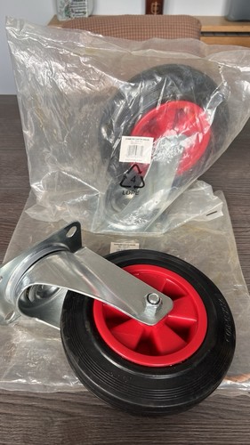 Pair 200mm castor swivel - pair,