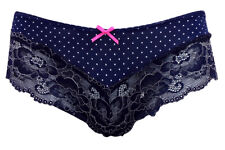 Ex M&S Marks Spencer Lace Trim No VPL Brazilian Knickers. 16 Colours. Sizes 6-18