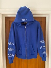 Named Collective Royal Blue Logo Hoodie Size XS Full Zip 100% Cotton