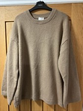 BNWT H&M Oversized Jumper, Dark Beige, Size M