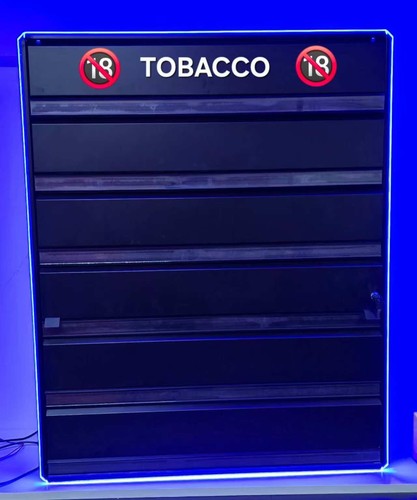Cigarette shelf storage gantry - storage,