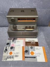 Quad 405 Power Amplifier + Quad 33 Preamp + Quad FM3 Tuner with Original Manuals