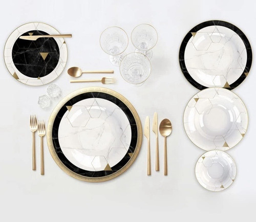 Porcelain dinner set for - dinner, 6