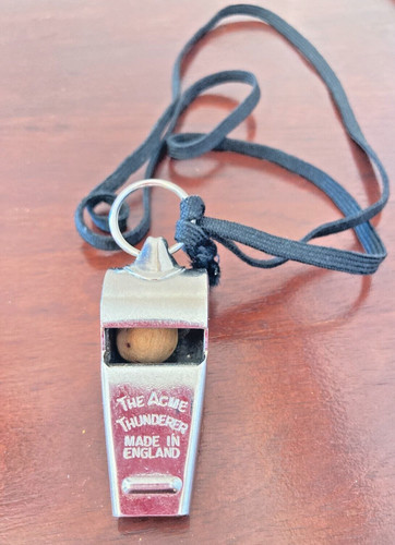 Acme thunderer whistle made - made, in