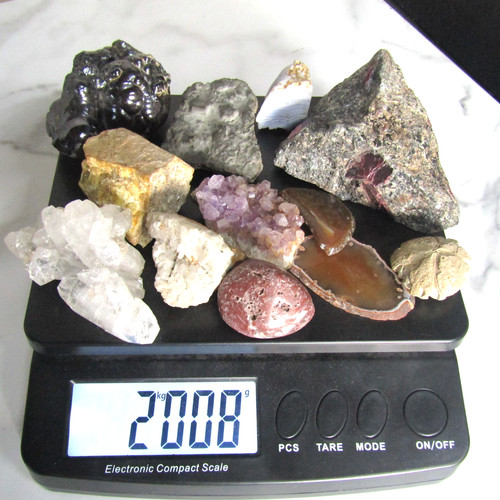 Rock and mineral collection - and,