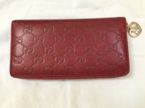 Ladies red leather gucci - red,