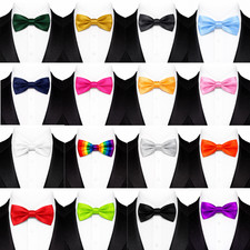 Bow Tie Mens Adjustable Black