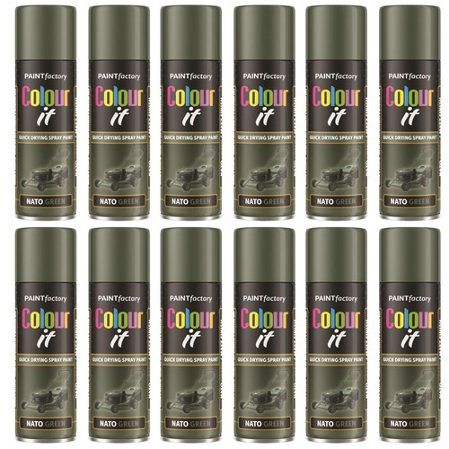 12x nato green matt spray - green,