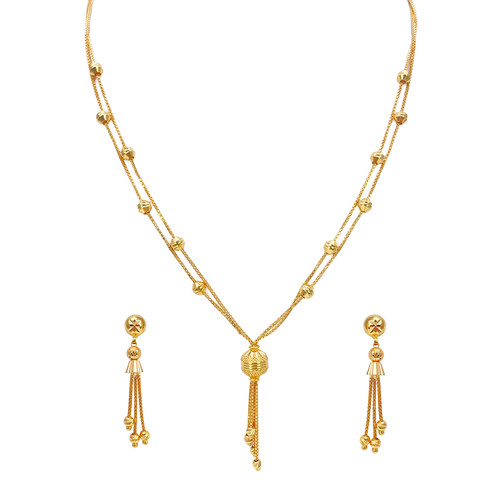 22ct gold beaded - gold, tassel