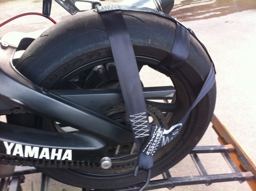 Motorcycle transport tie down - transport, tie-down