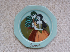 HOGANAS KERAMIK ~ Carmen ~ A Arenhill ~ Octagonal Collector's Opera Series Plate