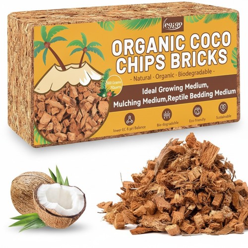 Coconut coir chips 1lb - coir,
