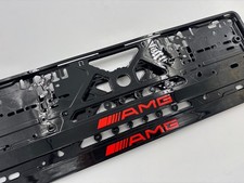 2x GLOSSY BLACK Number Plate