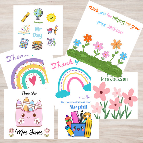 Personalised thank you card - you,