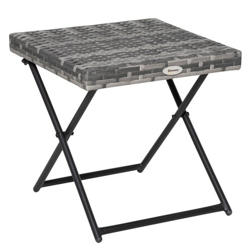 Outsunny folding square rattan - folding,
