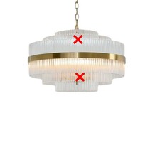 John Lewis Shiminista Large Chandelier Ceiling Light (Scuffed/Missing Rods} B+