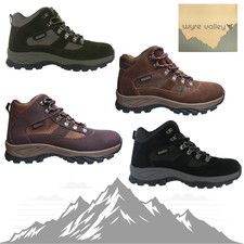 Mens Suede Waterproof Walking Boots Snowdon Memory Foam Wyre Valley UK7-12