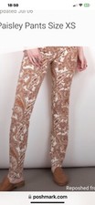 Zara Paisley Print Slim Leg