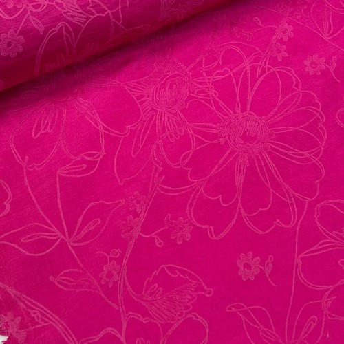 Hot pink floral - pink,