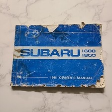 1981 SUBARU 1600 1800 OWNERS