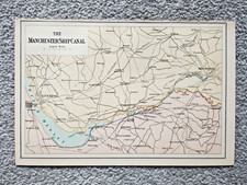 The Manchester Ship Canal - Antique Print - 1875