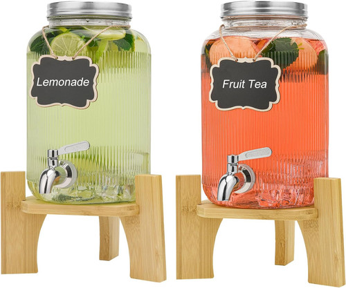 Glass drink dispenser - x,
