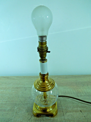 Vintage cut crystal glass - crystal,
