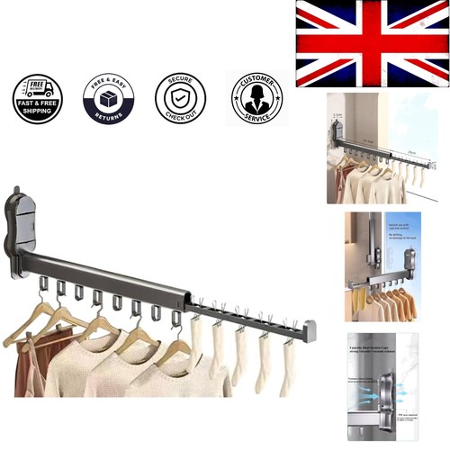 Aluminium wall mounted clothes - aluminium,