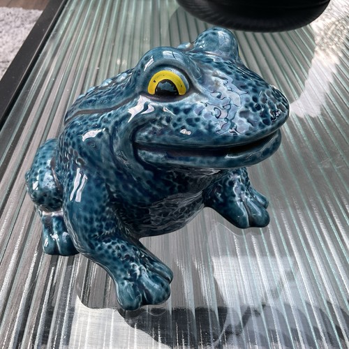 Trentham art ware pottery - pottery, frog