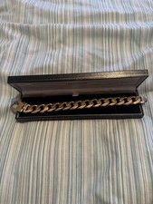 HEAVY Men’s 9ct Gold Curb Bracelet 117.3g 9 Inches