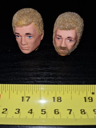 Vintage action man toy heads - vintage,