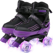 Kids Roller Skates for Girls Boys Adjustable Roller Skates with Light Up Wheels,