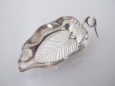 Rare George III large leaf bowl caddy spoon, Joseph Willmore Birmingham 1805