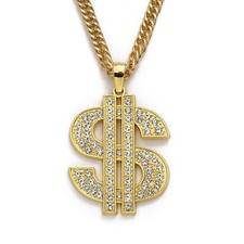 Gold Chain with Dollar Sign