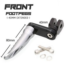 TITANIUM RANGER Front Foot Pegs 40mm Lower For Yamaha FZ600 S Fazer 98-03 02 01