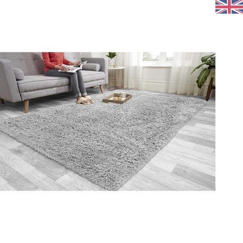 Elegant silver shaggy carpet - elegant,